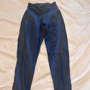Thierry Mugler Sheer Spiral Stirrup Leggings